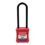 Safe Lock BD-G31 İzole Güvenlik Kilidi Uzun 38x76mm (Kırmızı)