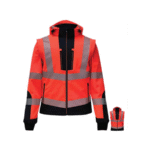 VIZWELL Reflektörlü Rıpstop Softshell Kollar Çıkmalı Teknik Mont