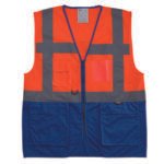 VIZWELL Çok Cepli İki Renkli Mühendis Yeleği