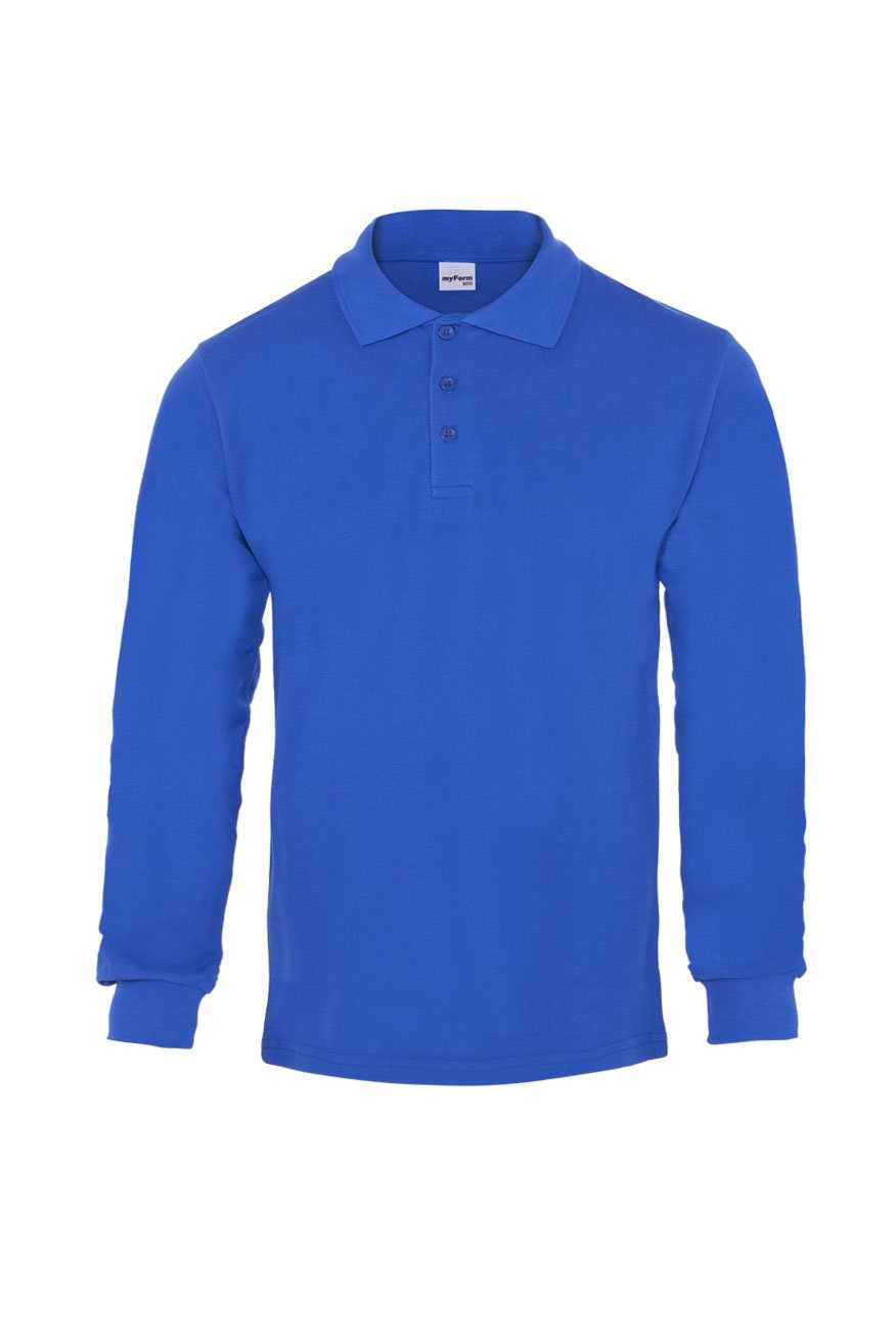 2_67c00fbe0621e MYFORM Comfort Polo Pıque Uzun Kollu T-Shırt (8153) - Görsel 1